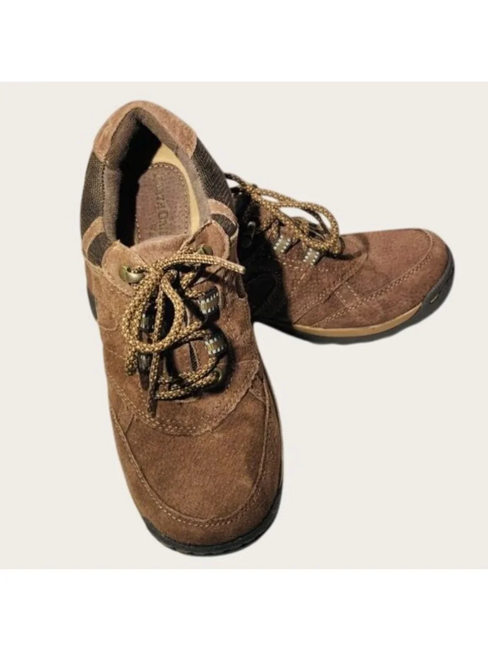 Earth Origins Carter Leather Hiking Walking Sneakers Women's Size 6.5M